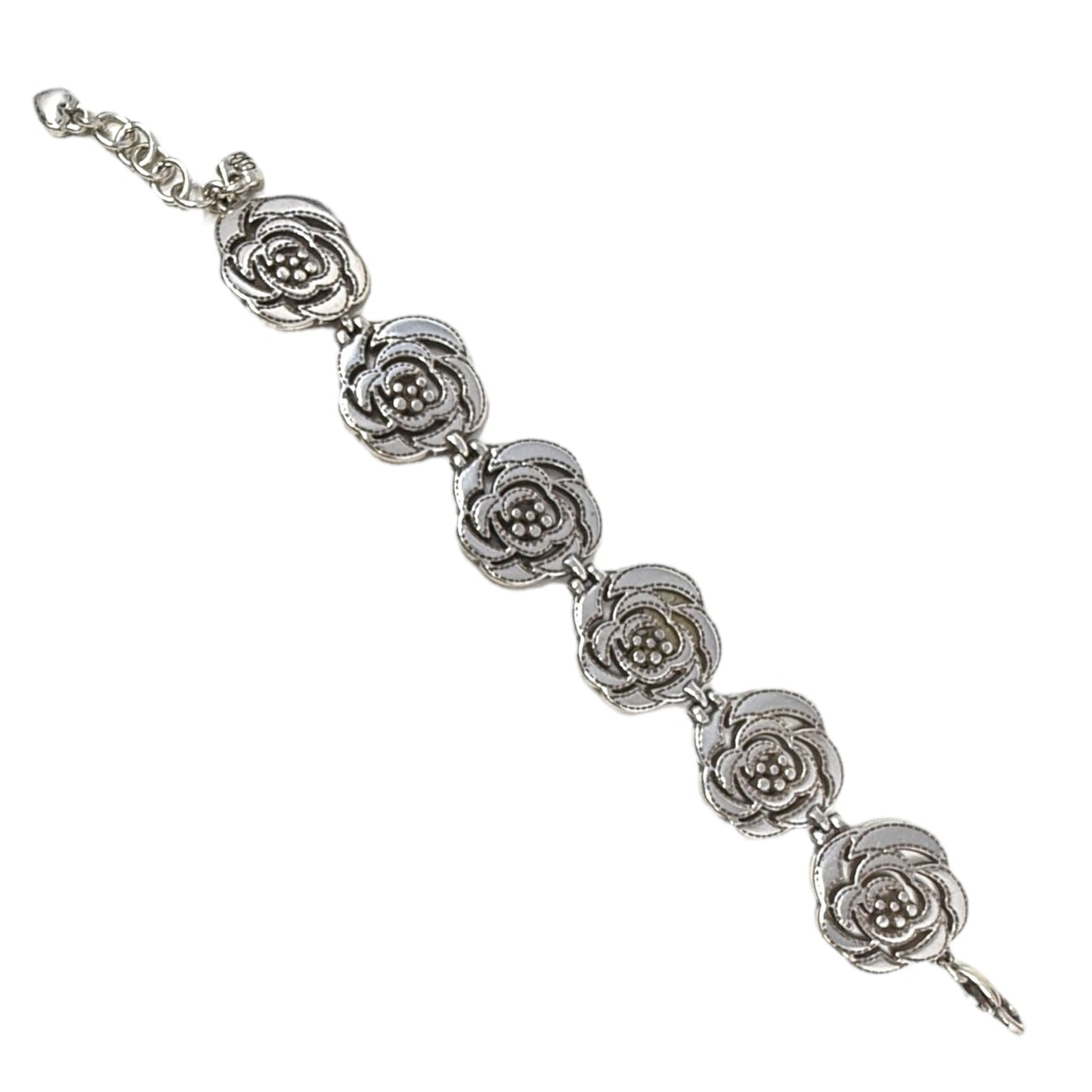 Silver Rose Bracelet By Brighton