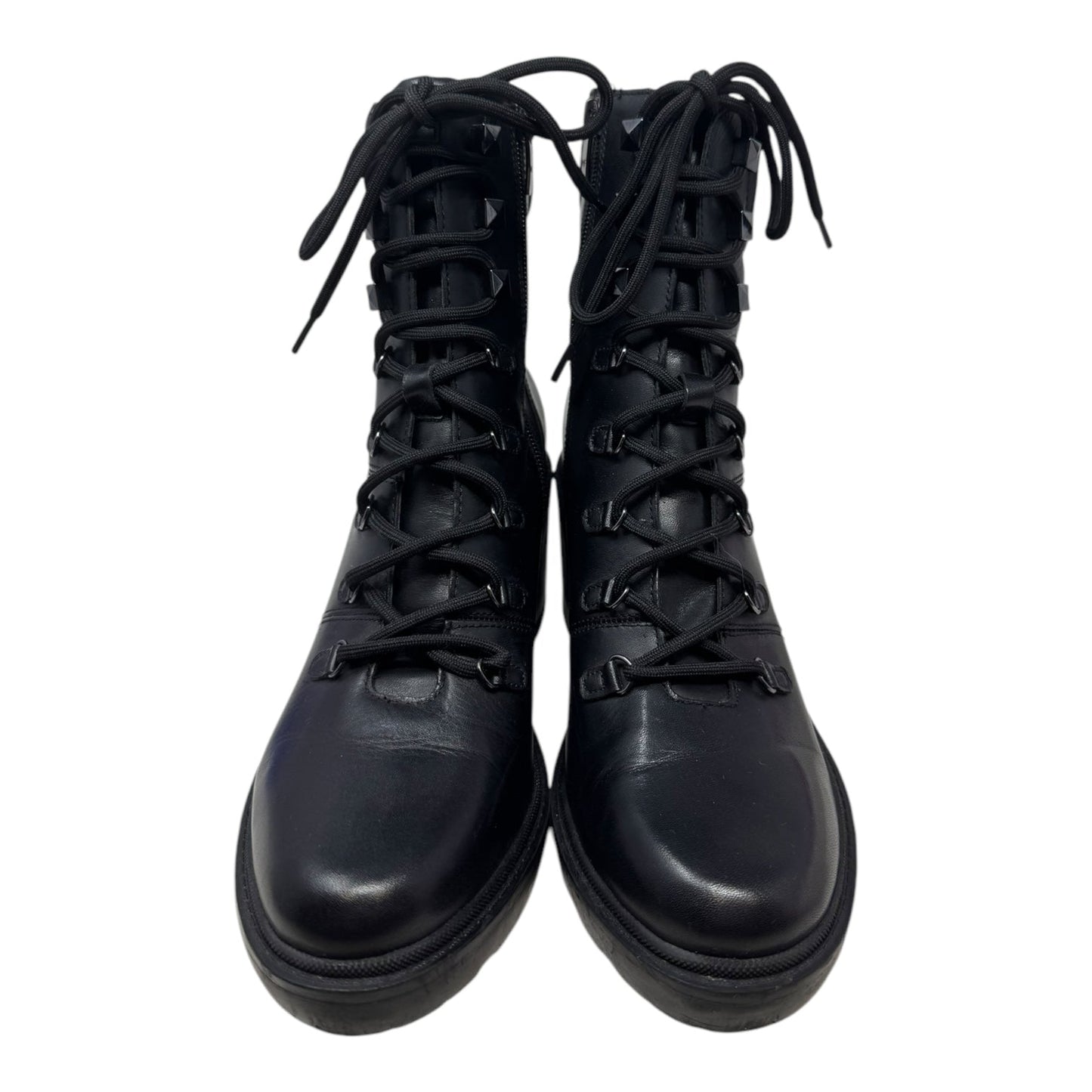 Laboni Combat Boots Ankle Heels By Marc Fisher In Black, Size: 9