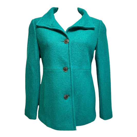 Coat Wool By Lands End In Green, Size: 8