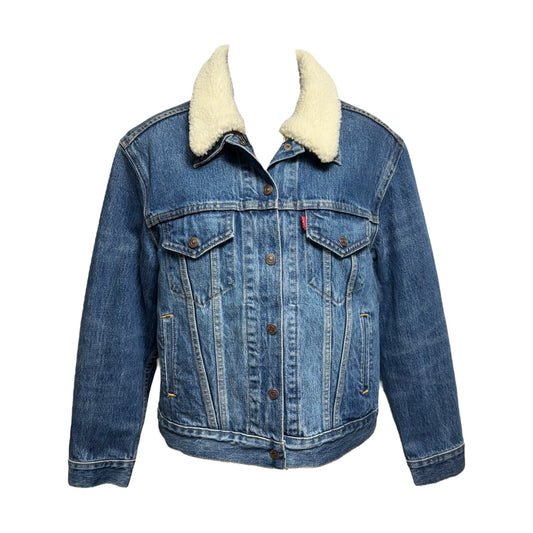 3 in 1 Trucker Jacket Denim By Levis In Blue Denim, Size: Xs