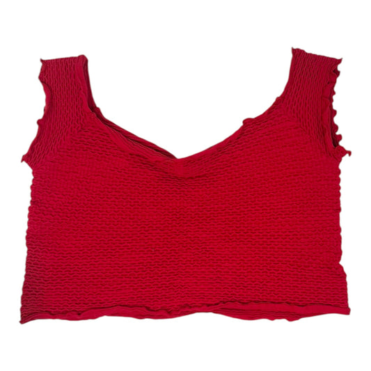 Top Sleeveless By Free People In Red, Size: M