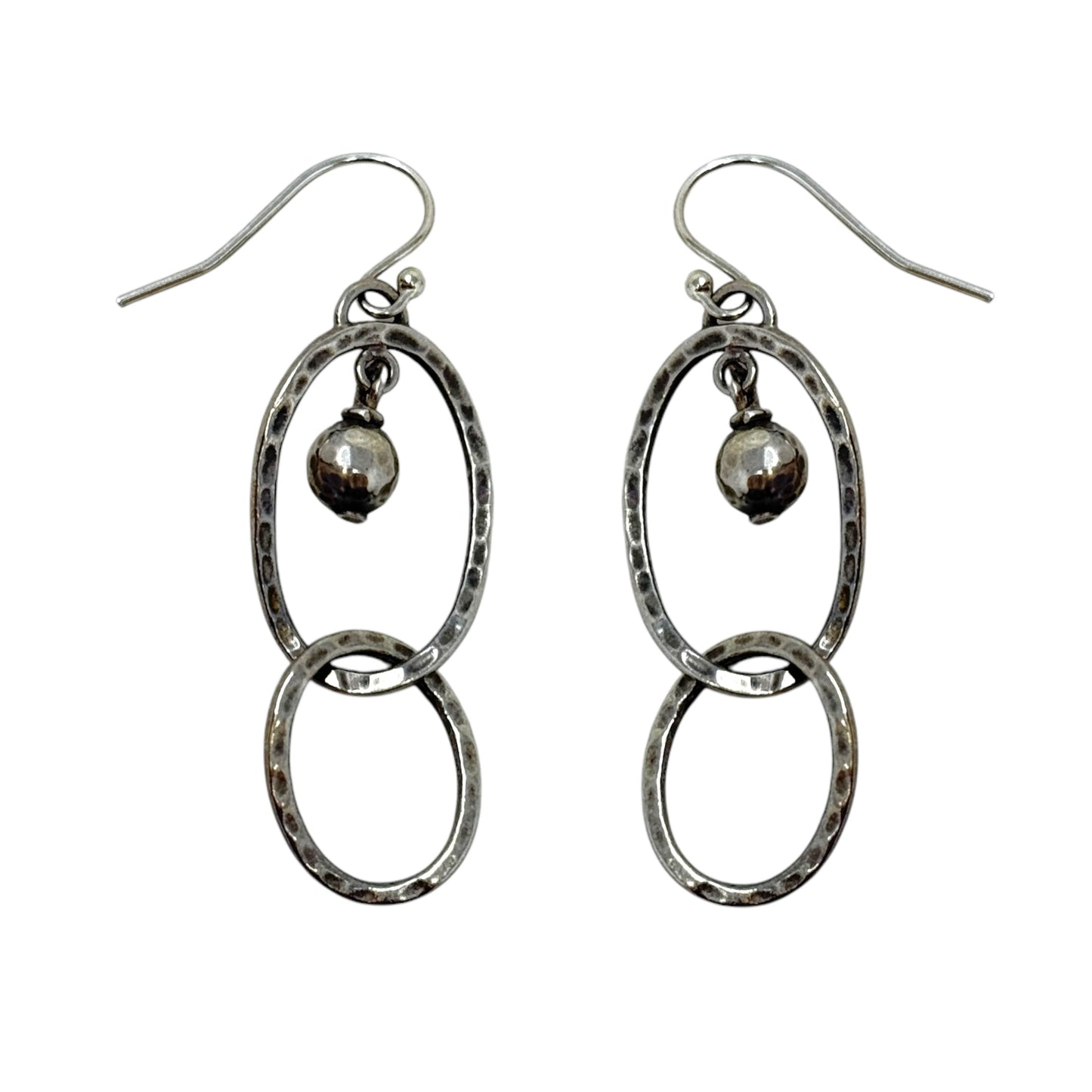 W1755 Hammered, Matte Sterling Silver Earrings By Silpada