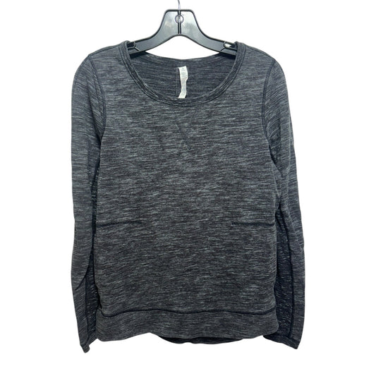 Athletic Top Long Sleeve Crewneck By Lululemon In Grey, Size: 6