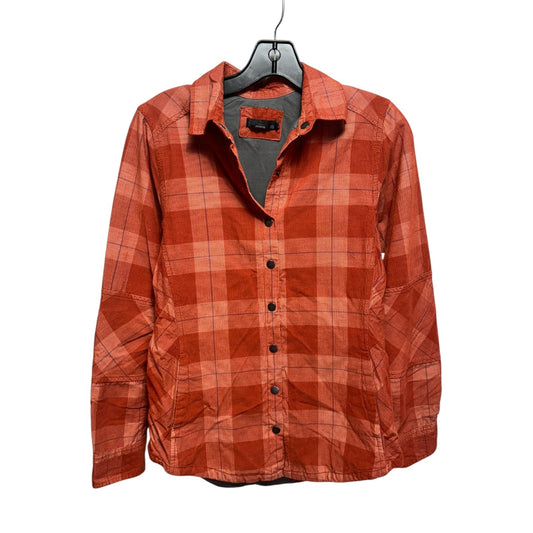 Insulated Jacket Shirt By Prana In Plaid Pattern, Size: Xs