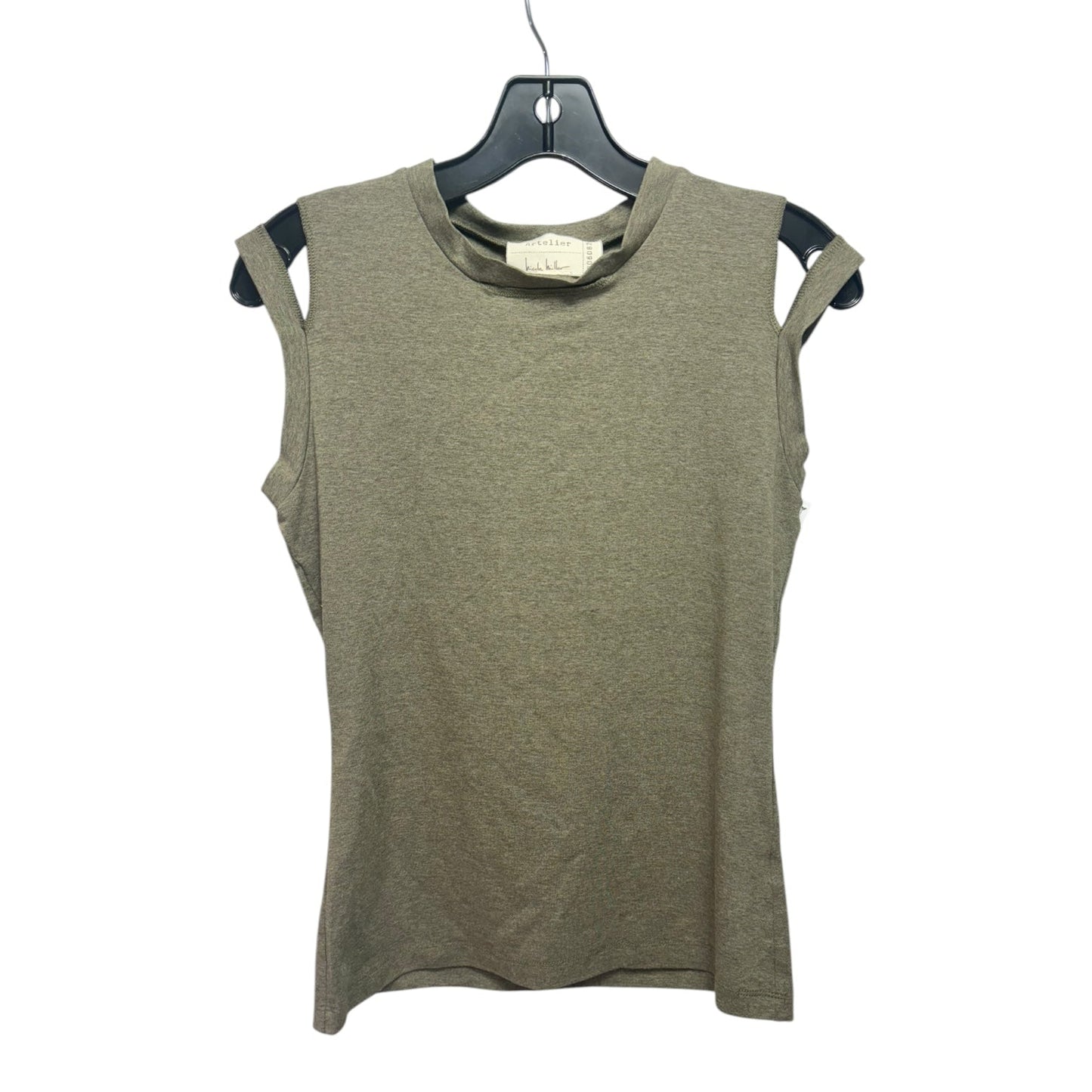 Top Sleeveless By Nicole Miller In Green, Size: S