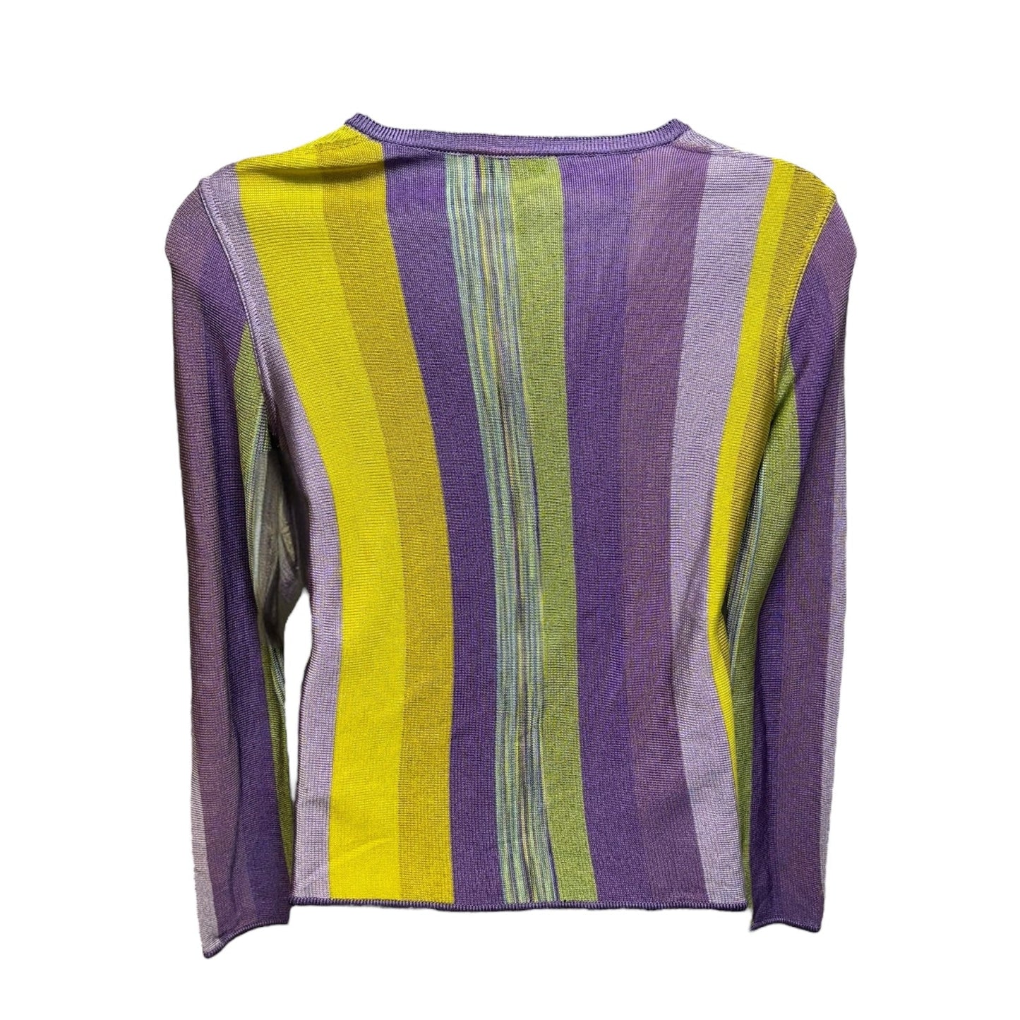 Sweater Cardigan Luxury Designer By Missoni In Striped Pattern, Size: M