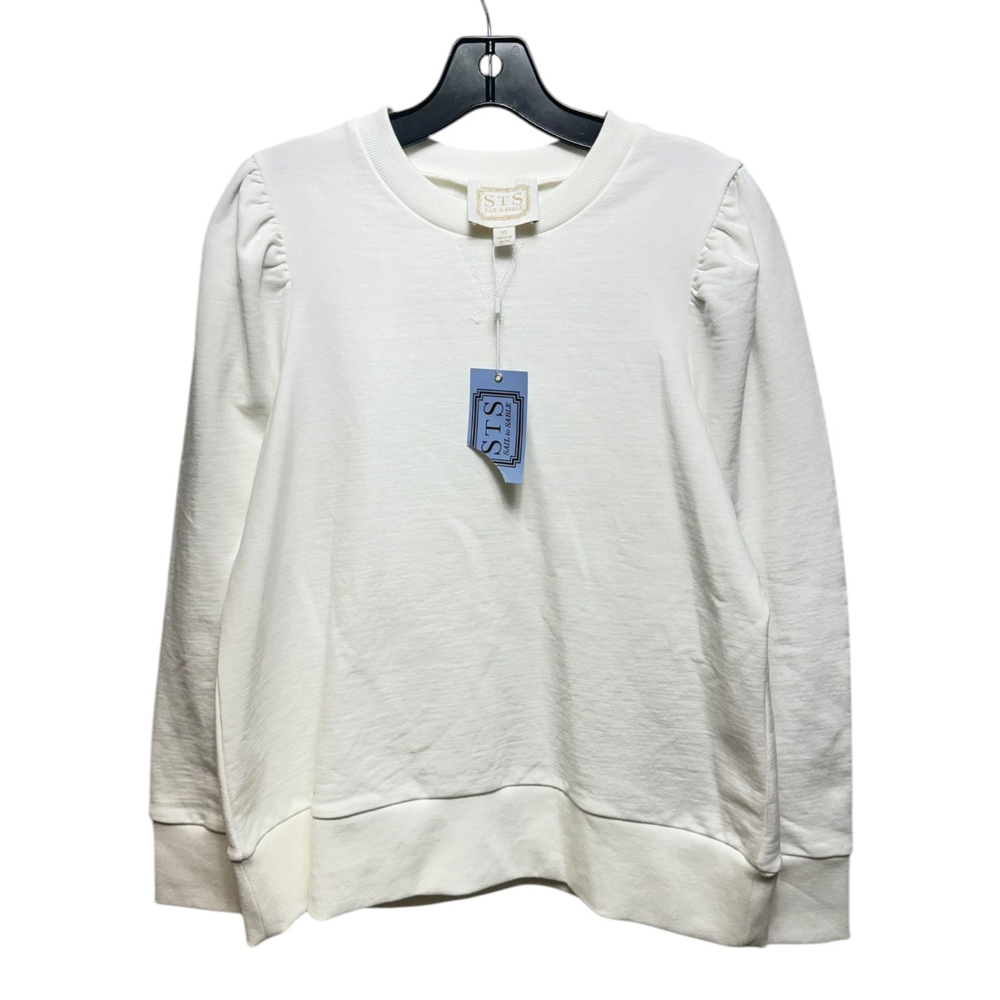 Puff Sleeve Sweatshirt By Sail To Sable In White, Size: M