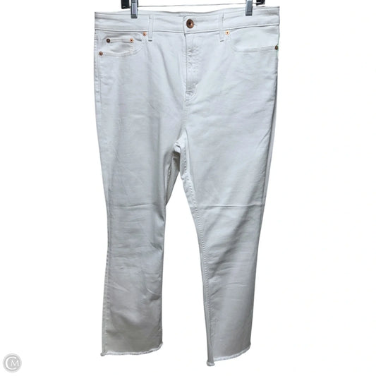 Jeans Boot Cut By Vineyard Vines In White Denim, Size: 14/32