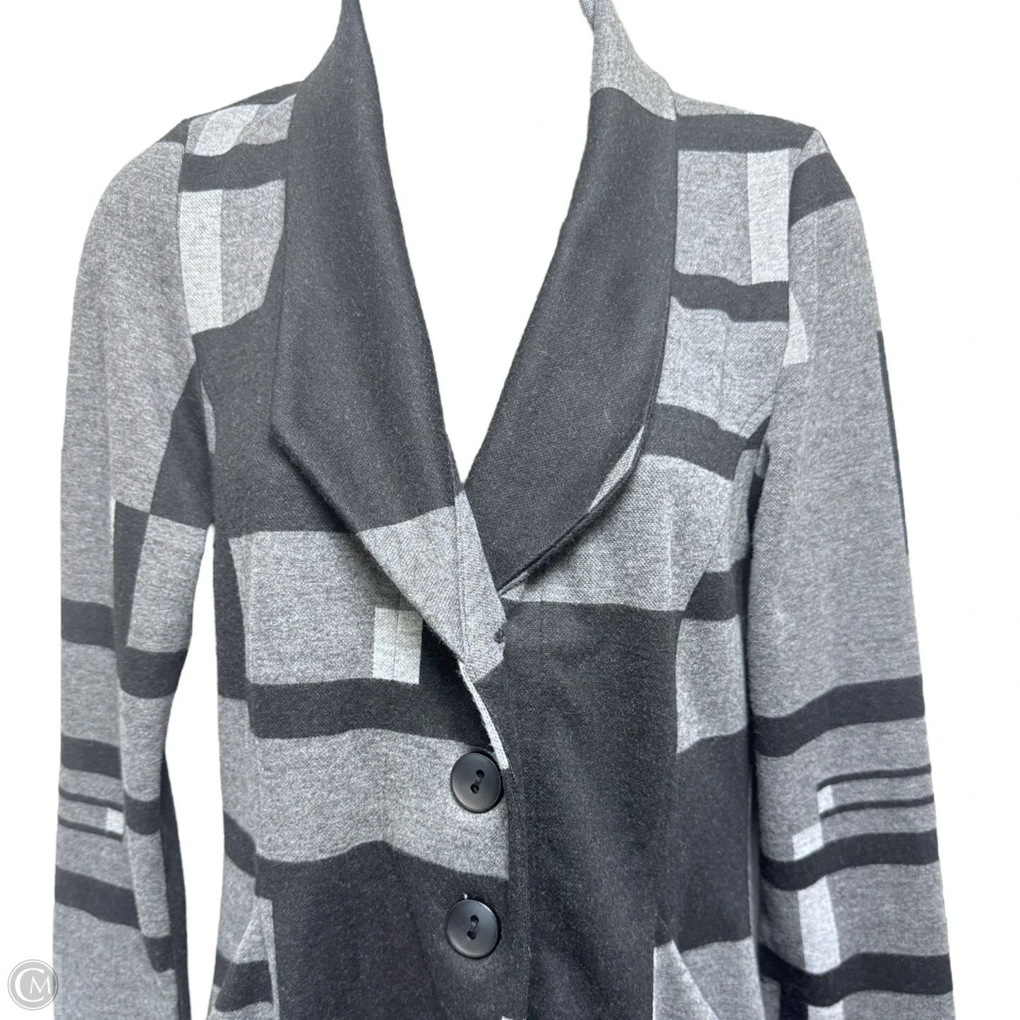 Coat Other By Alembika In Black & Grey, Size: S