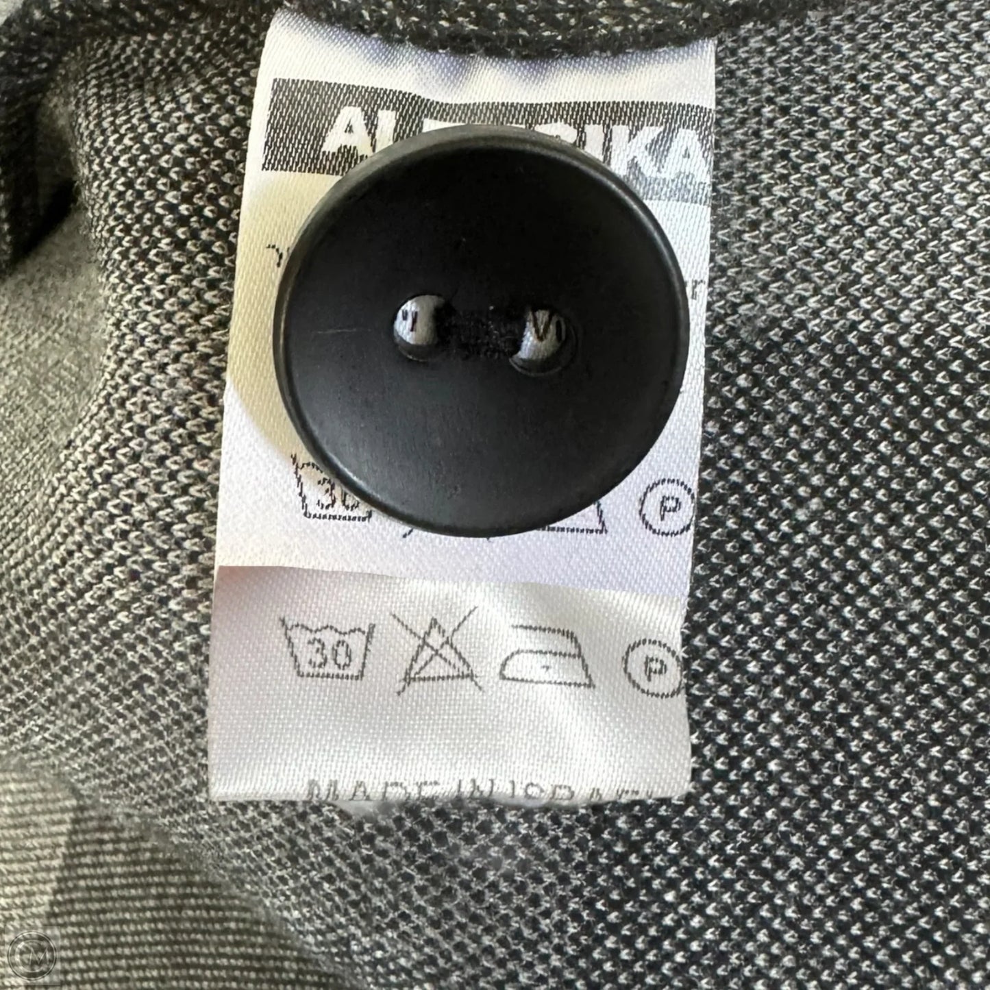 Coat Other By Alembika In Black & Grey, Size: S