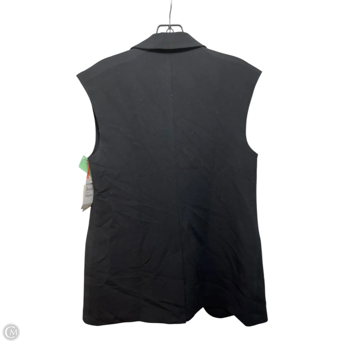 Longline Raw Shoulder Vest By Open Edit In Black, Size: S