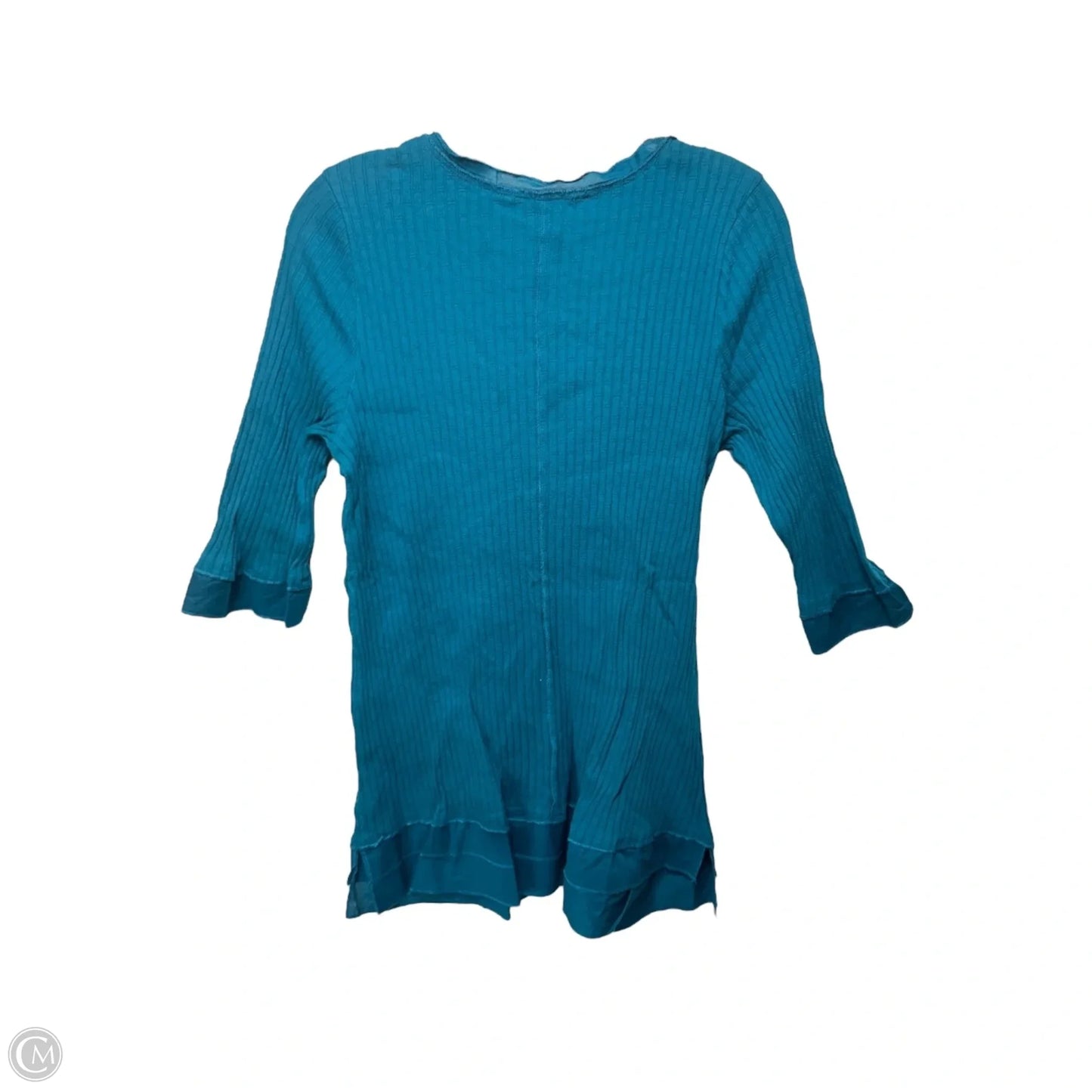 Top Long Sleeve By Soft Surroundings In Teal, Size: L