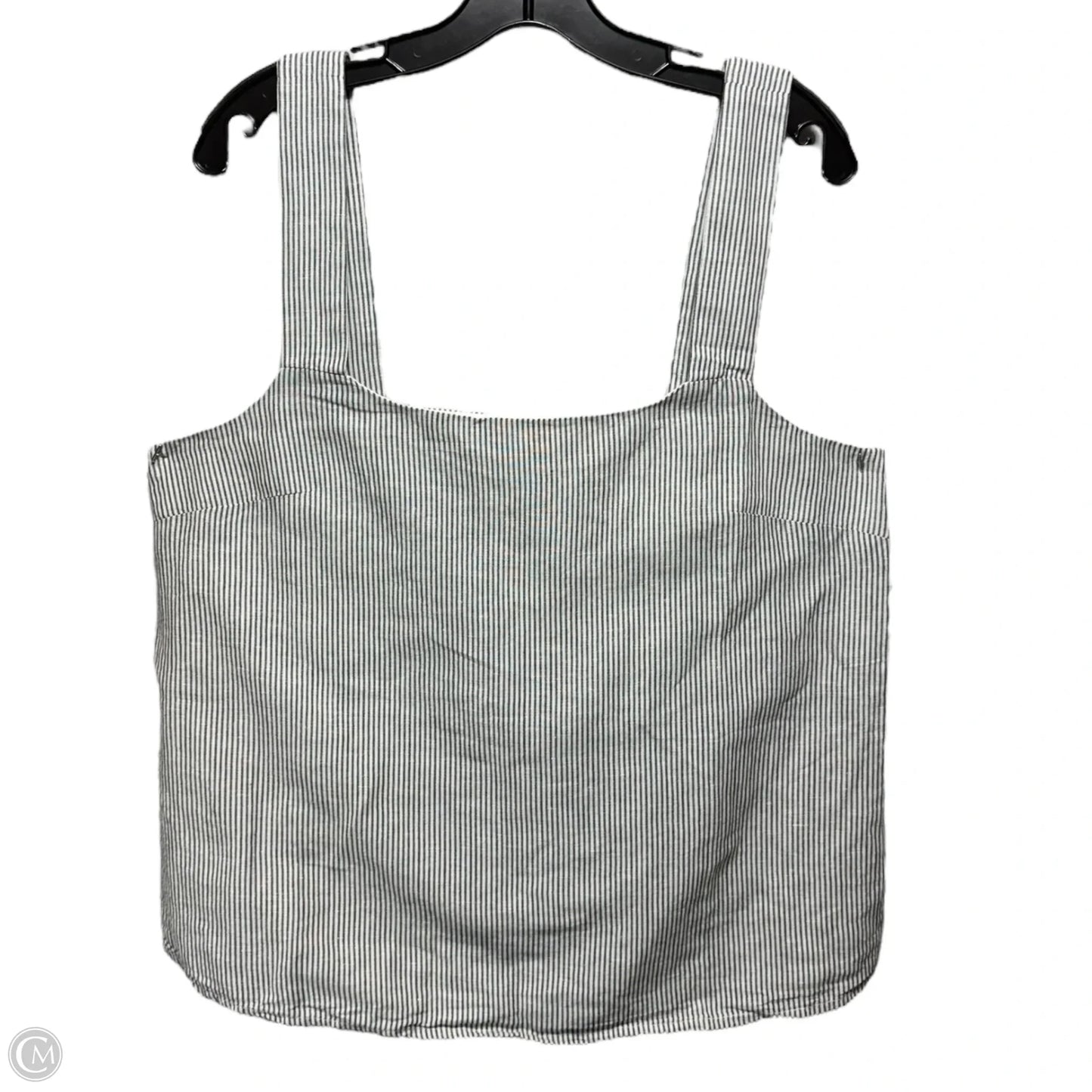 Linen Blend Top Sleeveless By J. Crew In Striped Pattern, Size: L