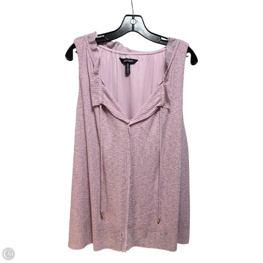 Top Sleeveless By Ellen Tracy In Purple, Size: L
