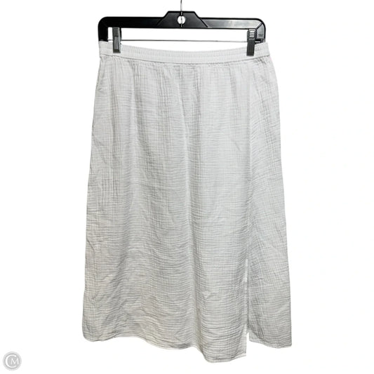 Gauze Skirt Midi By J. Crew In White, Size: S