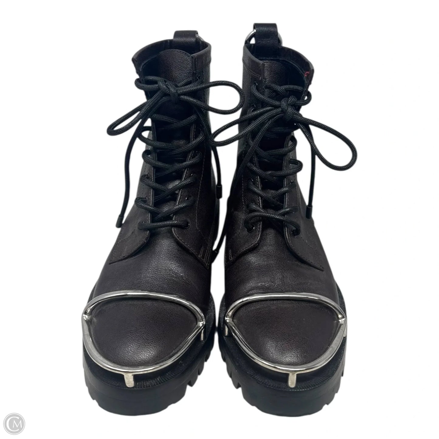 Lyndon Halo Combat Boots Luxury Designer By Alexander Wang In Brown, Size: 7