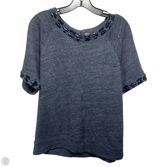 Top Short Sleeve By J. Crew In Blue, Size: L
