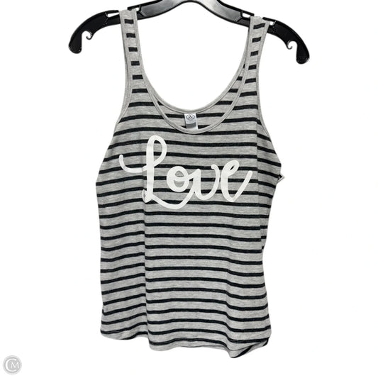 Top Sleeveless By Alternative In Striped Pattern, Size: M