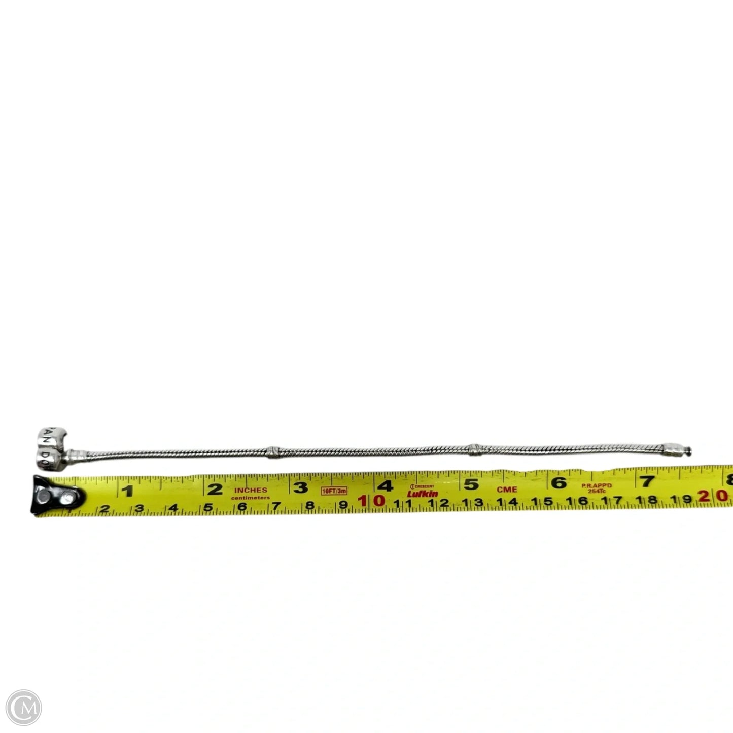 Sterling silver Moments Barrel Clasp Snake Chain Bracelet  By Pandora