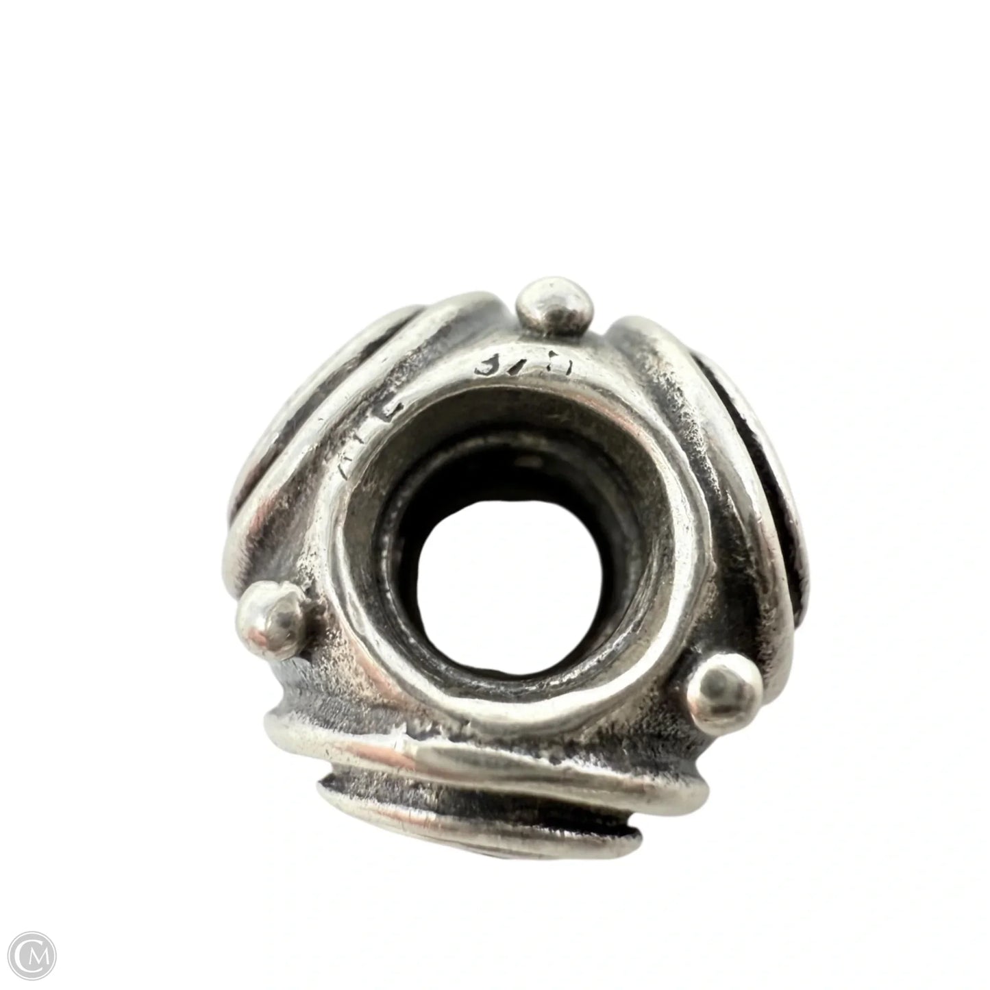 Sterling Silver & Pink CZ Crop Circles Bracelet Charm By Pandora