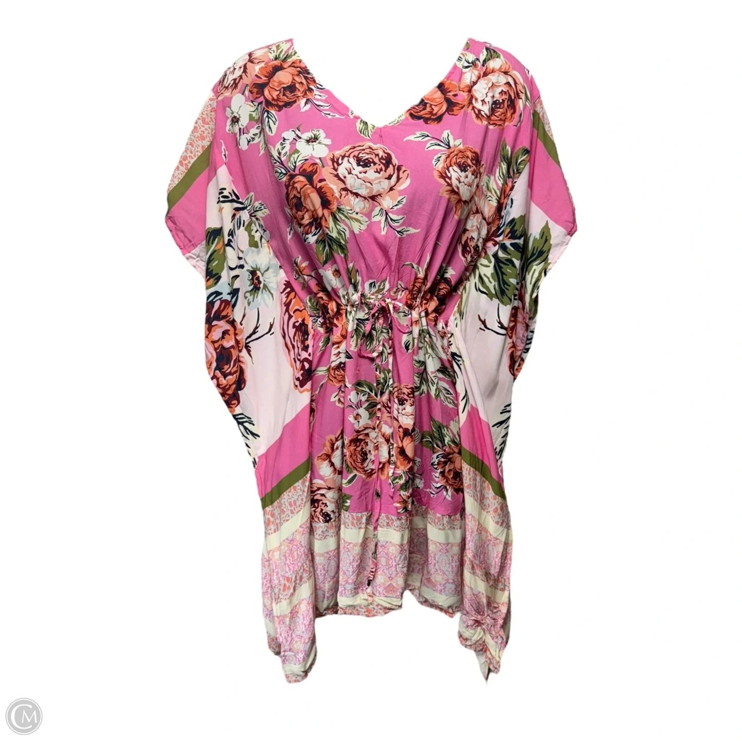 Forsythia Kaftan Swim Cover Up Dress By Maaji In Exotic Species Floral Print, Size: S