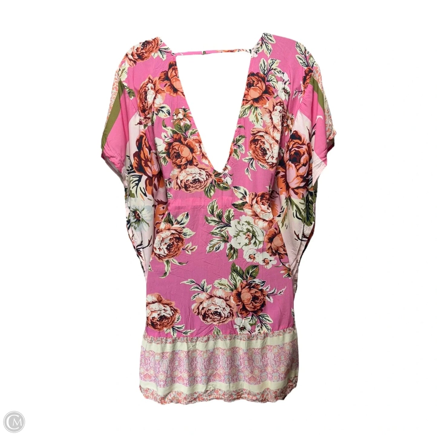 Forsythia Kaftan Swim Cover Up Dress By Maaji In Exotic Species Floral Print, Size: S