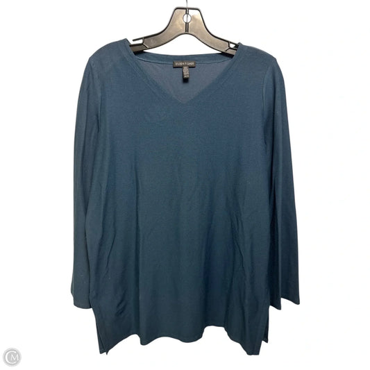 Top Long Sleeve By Eileen Fisher In Blue, Size: Xs