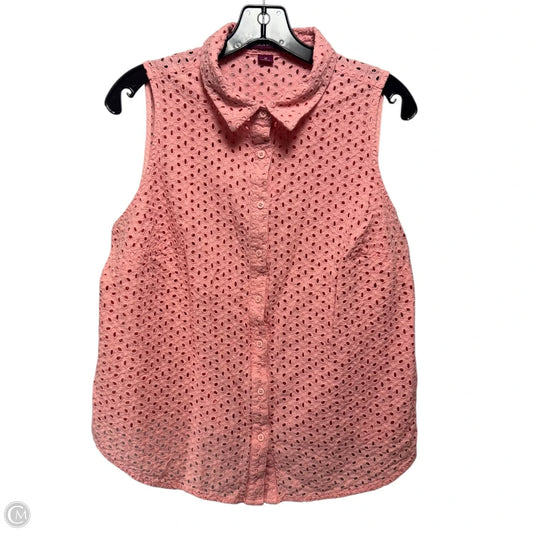 Top Sleeveless By Jessica London In Peach, Size: 18