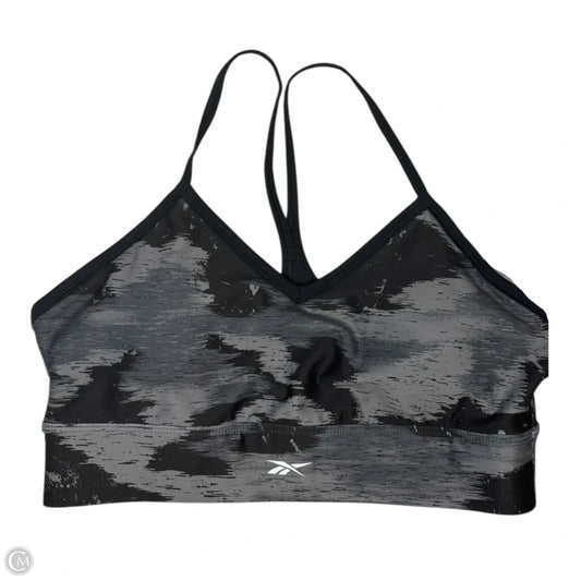 Athletic Bra By Reebok In Grey, Size: L