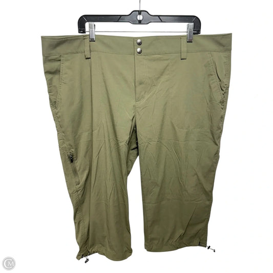 Athletic Capris By Columbia In Green, Size: 20