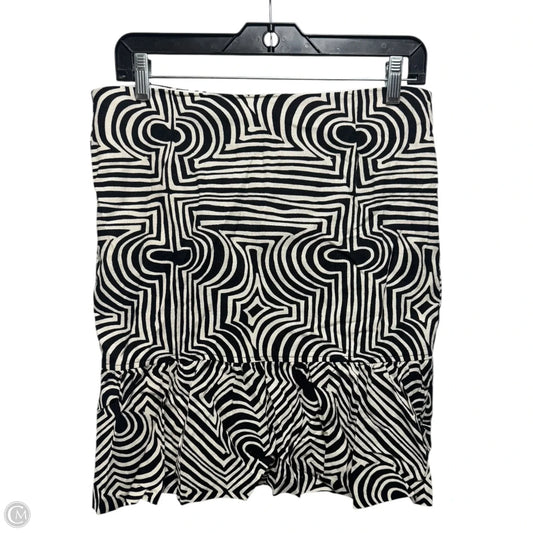 Skirt Mini & Short By Trina Turk In Black & Cream, Size: 8