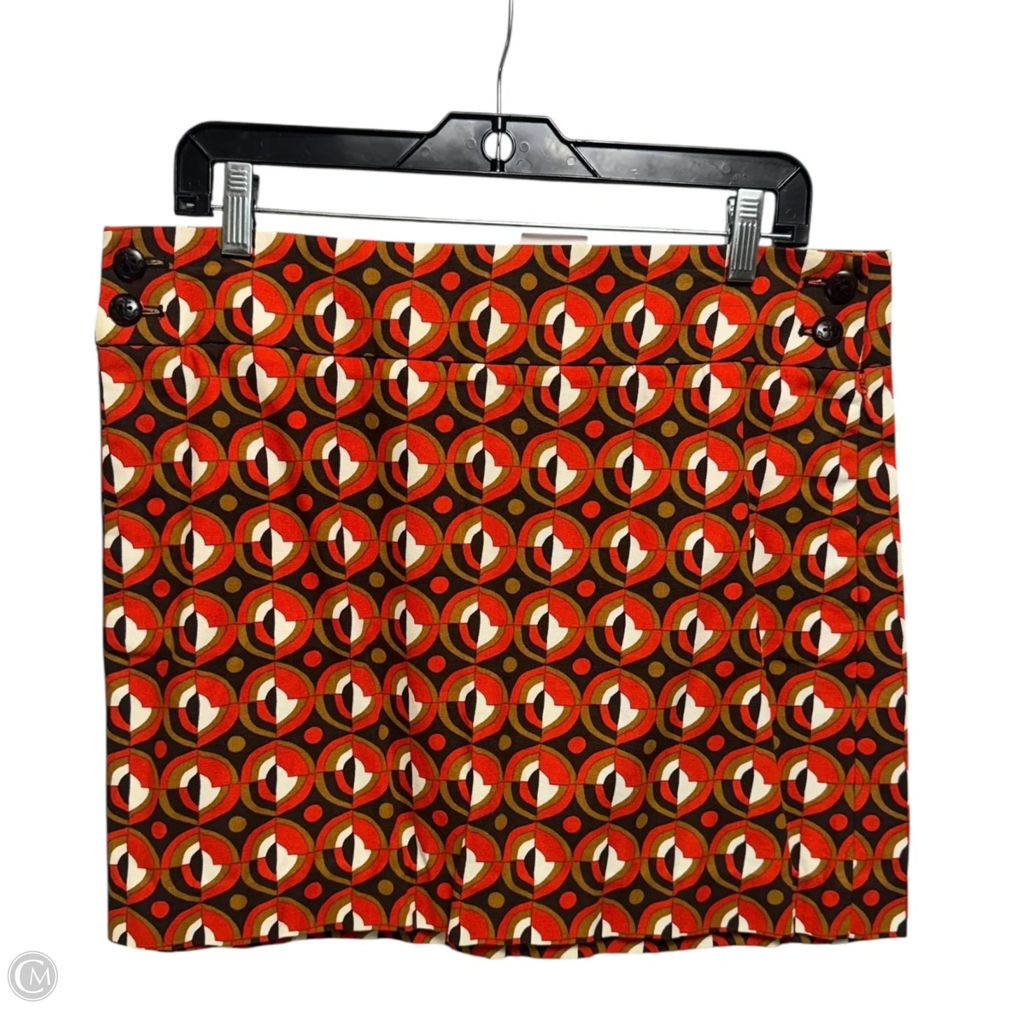 Cotton Skirt Mini & Short By J. Crew In Geometric Pattern, Size: 10