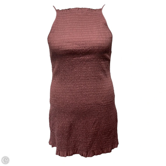 Lyla Smocked Mini Dress By Free People In Antique Oak, Size: M