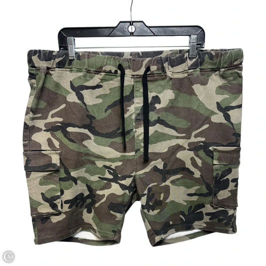 Shorts By Shein In Camouflage Print, Size: 4x