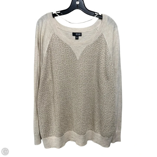 Sweater By Ana In Cream, Size: 2x