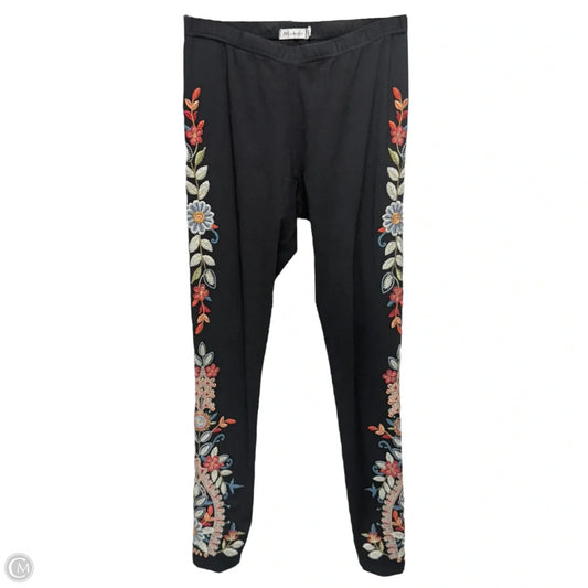 Embroidered Leggings By Johnny Was In Multi-colored, Size: Xs