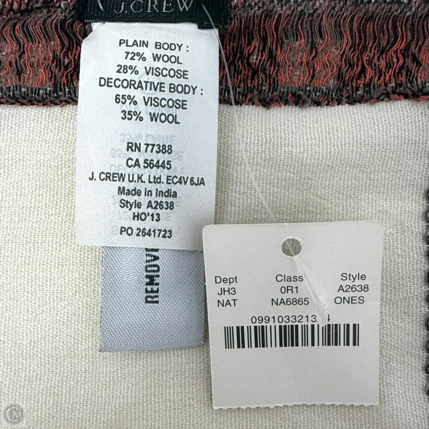 Wool Blend Pom Pom Scarf Long By J. Crew