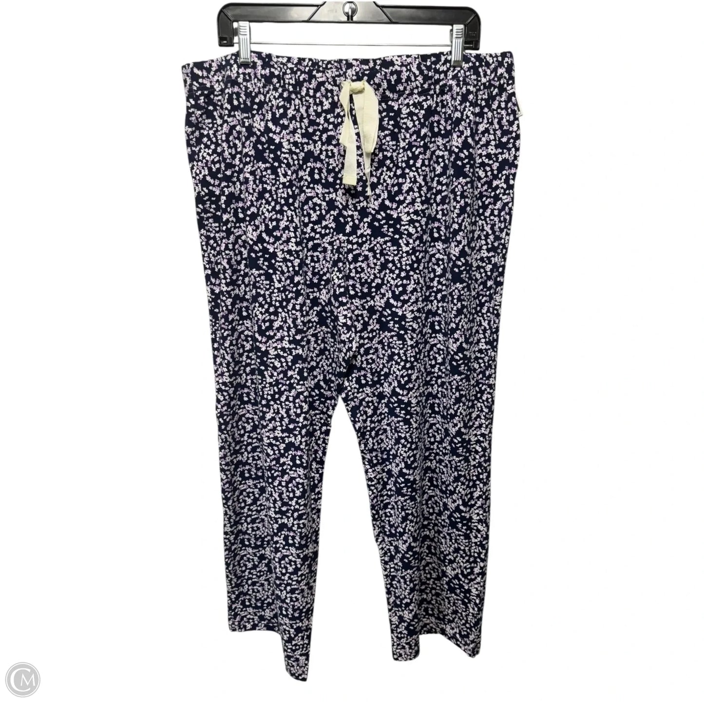 Pajama Pants By Lands End In Floral Print, Size: 18