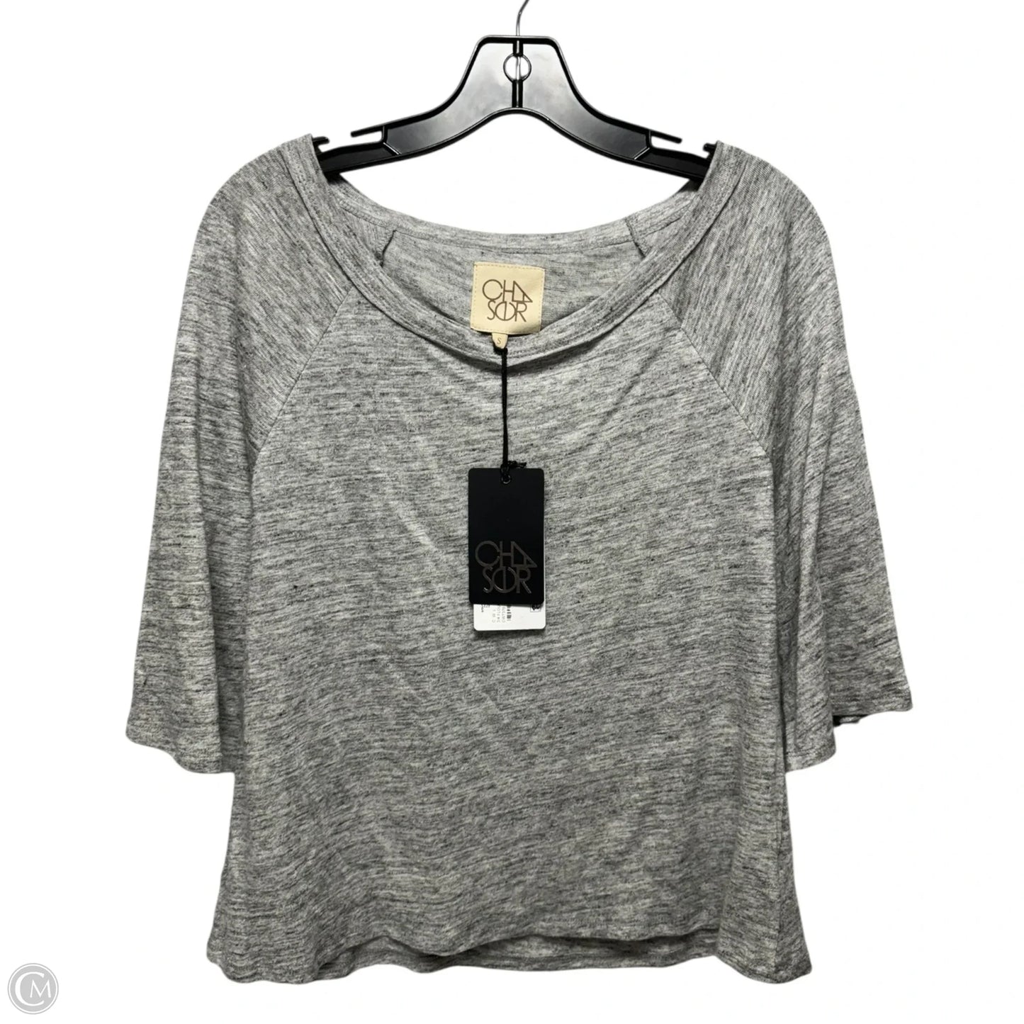 Top 3/4 Sleeve By Chaser In Grey, Size: S