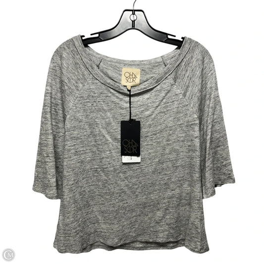 Top 3/4 Sleeve By Chaser In Grey, Size: S