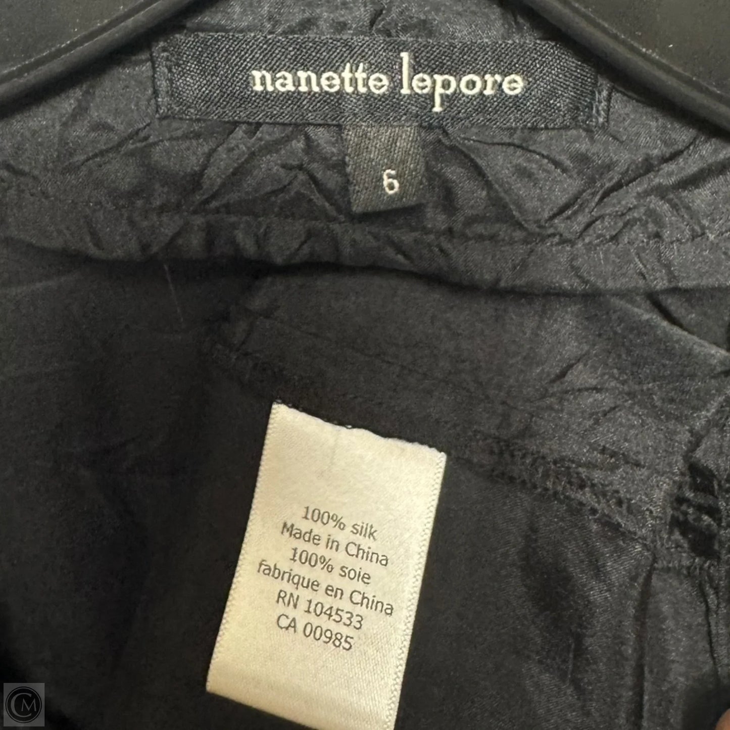 Silk Embroidered Top Sleeveless By Nanette Lepore In Multi-colored, Size: 6