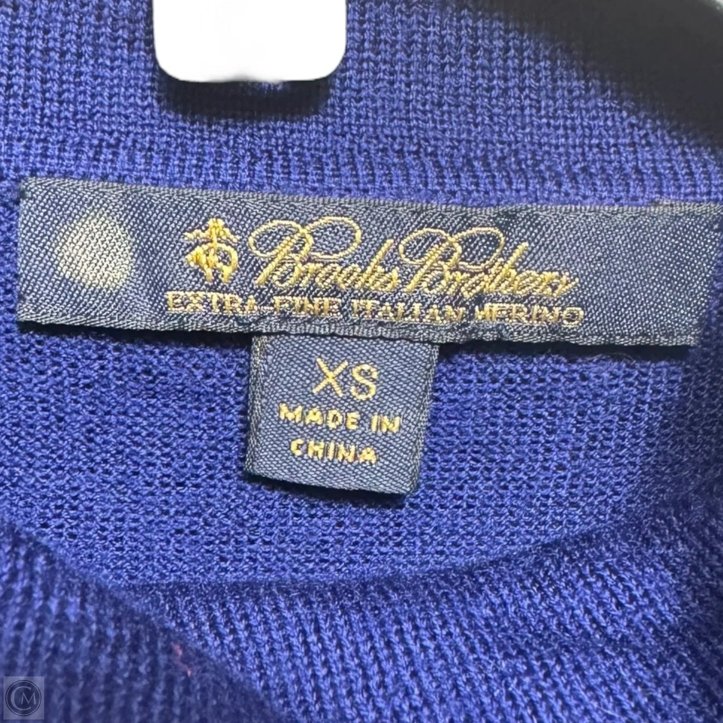 MERINO WOOL Sweater By Brooks Brothers In Blue, Size: Xs