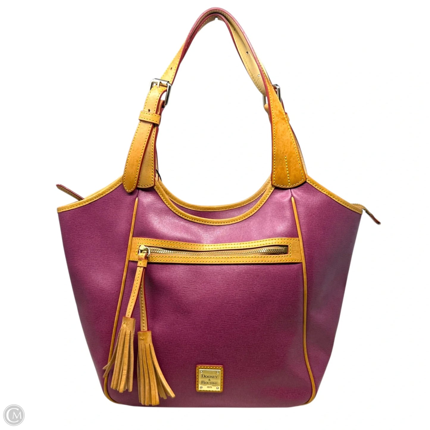 Maddie Shoulder Bag In Violet Quartz Designer By Dooney And Bourke, Size: Medium