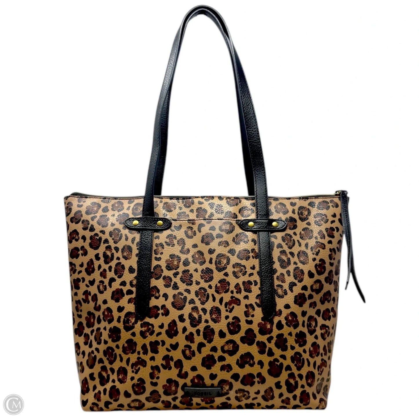Felicity Leopard Print PVC Tote By Fossil, Size: Medium