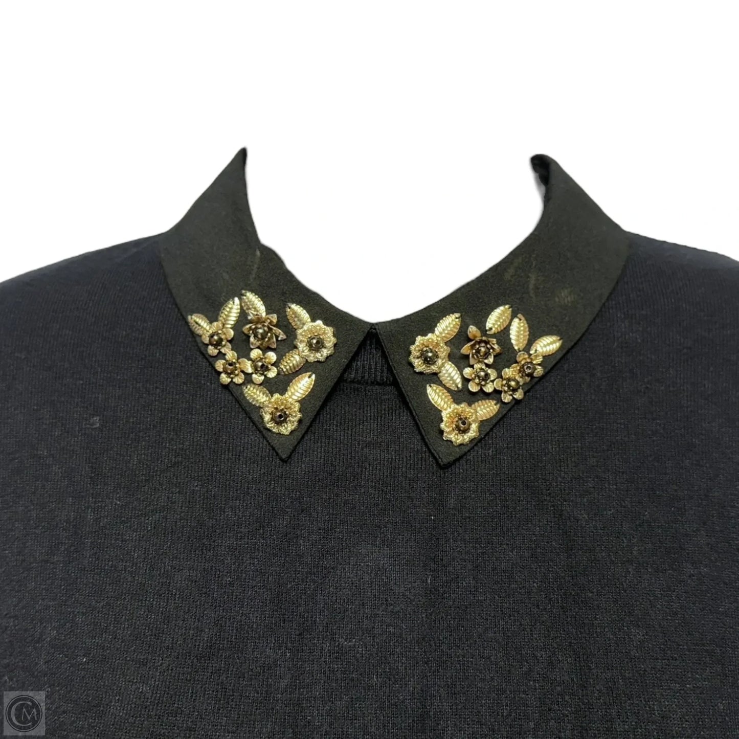 Moliiee Embroidered Collar Sweater By Ted Baker In Black, Size: 0
