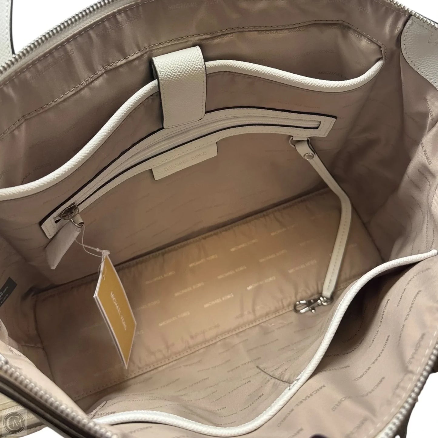 Maddie Tote Handbag Leather By Michael By Michael Kors, Size: Large