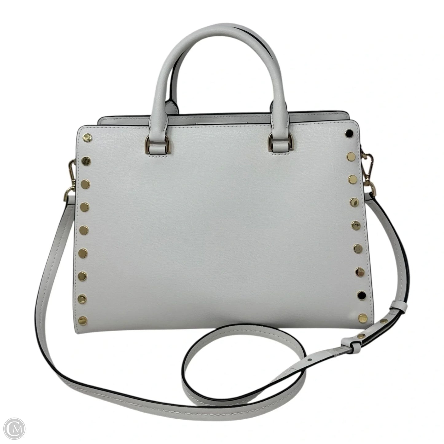 Sylvie Studded Handbag Leather By Michael By Michael Kors, Size: Medium