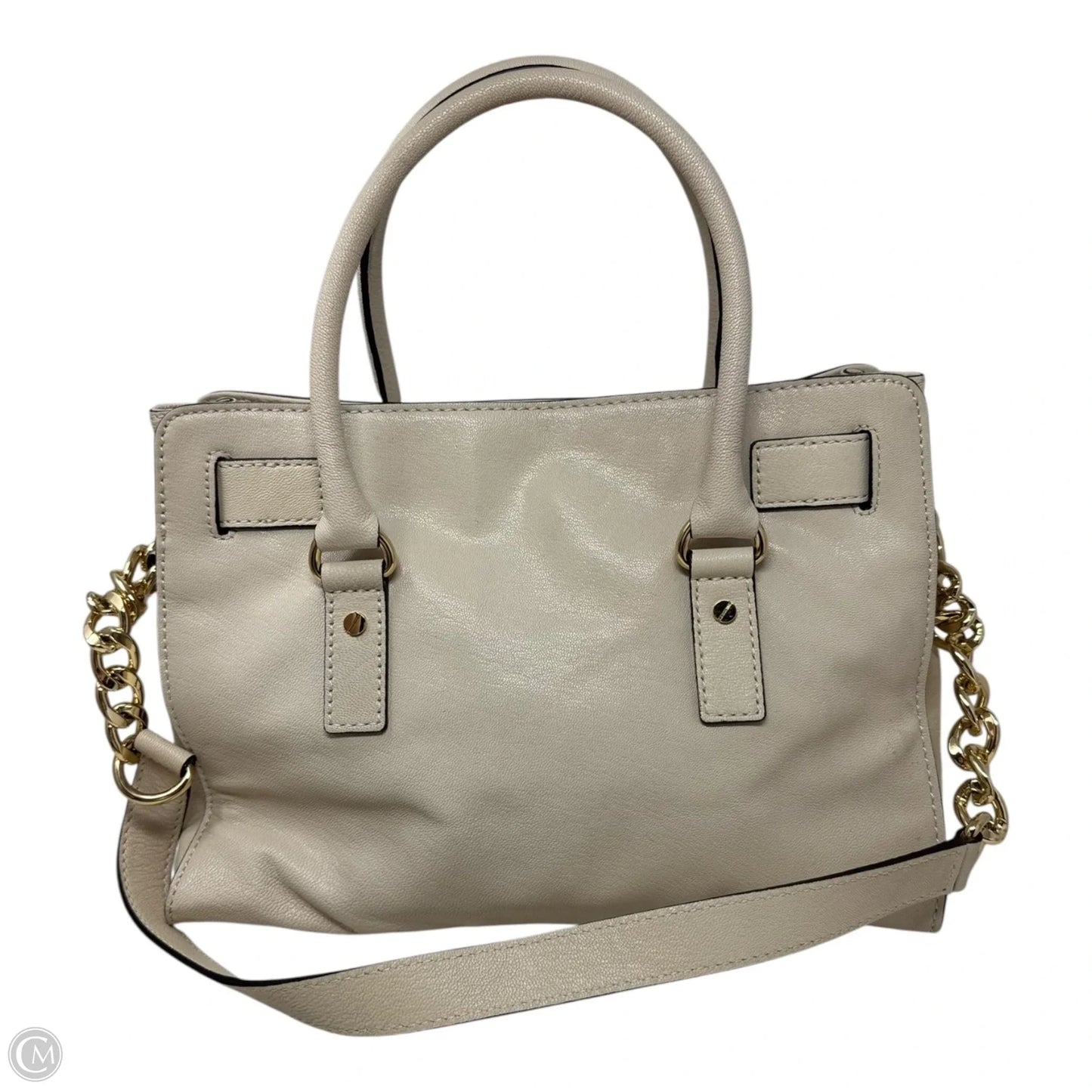 Hamilton Satchel Handbag Leather By Michael By Michael Kors, Size: Medium