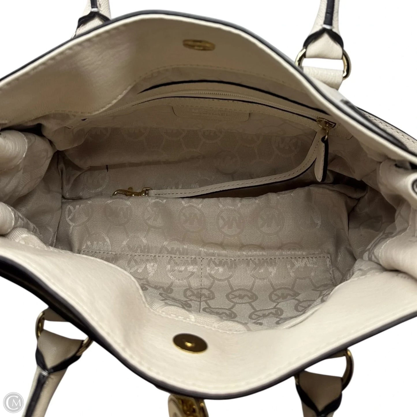 Hamilton Satchel Handbag Leather By Michael By Michael Kors, Size: Medium