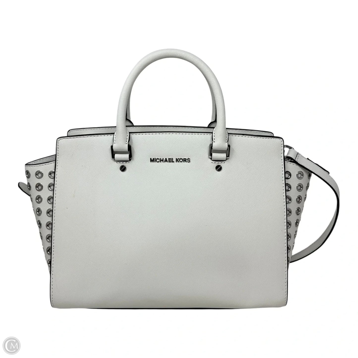 Selma Grommet Handbag Leather By Michael By Michael Kors, Size: Medium